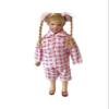 Melody Jane Dolls Houses Dollhouse Little Girl in Pink & White Pyjamas Porcelain 1:12 Scale People view 1