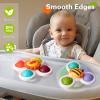 3PCS Suction Cup Spinner Toys for 1-2 Year Old Boys Spinning Toys Sensory Toys for Toddlers 1-3 Gifts for 1 Year Old Girls view 2