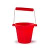 Bigjigs Toys Adventure Collapsible Bucket (Cherry Red) - Silicone Bucket for Sandpit, Holiday Toys for Toddlers, Quality Sand and Water Toys view 1