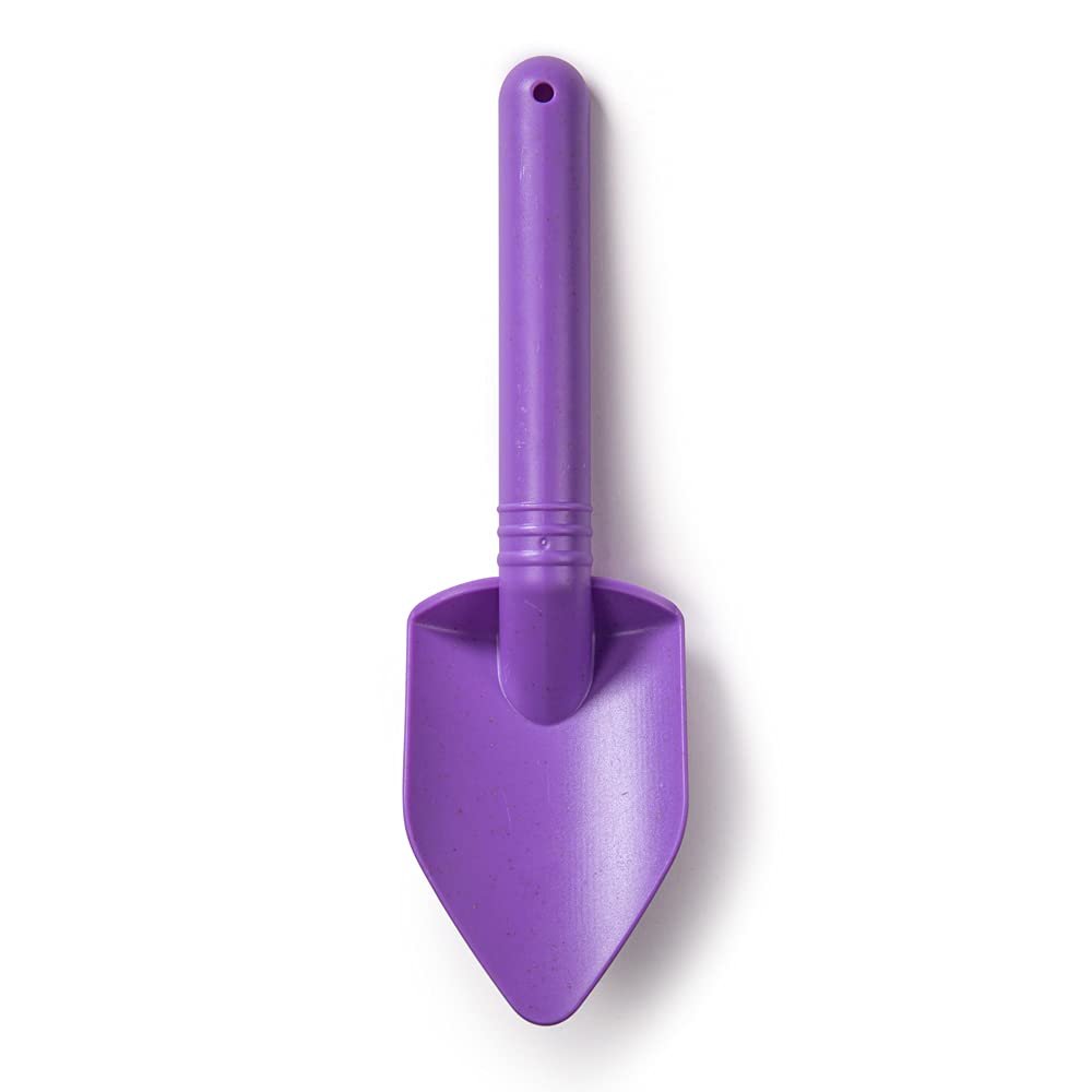 Bigjigs Toys Eco Spade for Kids (Lavender Purple) - 20.5cm Wheat Fibre Toy Spade, Quality Sand Toys, Holiday Toys for Toddlers, Sand Shovels