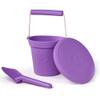 Bigjigs Toys Eco Spade for Kids (Lavender Purple) - 20.5cm Wheat Fibre Toy Spade, Quality Sand Toys, Holiday Toys for Toddlers, Sand Shovels view 3