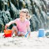 Bigjigs Toys Adventure Collapsible Bucket (Powder Blue) - Silicone Bucket for Sandpit, Holiday Toys for Toddlers, Quality Sand and Water Toys view 4