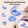 9PCS Plastic Simulation Dentist Play Set Medical Kit Pretend Toy for Kids Hygienic Habbit Cultivation Role Play Game for Children 6 Colors (Purple/Pink/Yellow/Green) Simple OPP Bag Packaging (Yellow) view 3