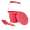 Bigjigs Toys Eco Spade for Kids (Coral Pink) - 20.5cm Wheat Fibre Toy Spade, Quality Sand Toys, Holiday Toys for Toddlers, Sand Shovels view 3
