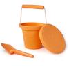 Bigjigs Toys Frisbee Flying Disc (Apricot Orange) Silicone Frisbee for Kids, Quality Flying Saucers, Beach & Garden Toys for Toddlers view 3