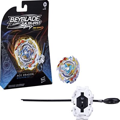Beyblade Burst Pro Series Ace Dragon Spinning Top Starter Pack - Attack Type Battling Game Top with Launcher Toy