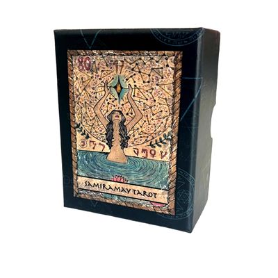 Vieux Monde Express Samiramay Tarot Deck & Guide Booklet, Full Deck, 78 Cards, 3.5 by 2.5 inches, Great for Beginners and Collectors | Authorized and Authentic Printing of Vera Petruk's Work