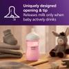 Philips Avent Natural Baby Bottles with Natural Response Nipples (Medium Flow, Flow 3), 9oz, Pink, 4-Pack, SCY903/14 view 3