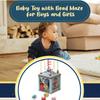 LEO & FRIENDS Benny Toddler Wooden Activity Cube, 6-Piece Educational Play Set and Puzzle | Baby Toy with Bead Maze for Boys and Girls | Endless Activity Options, Perfect Birthday Present view 4