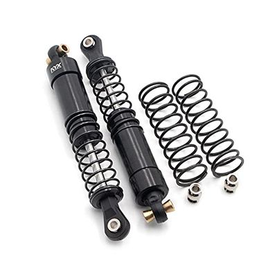 DAPENGNIAO Racing 90mm Metal Shock Absorber for 1/10 RC Crawler Car Axial Traxxas TRX4 TRX-4 SCX10 II 90046 D90 SCX10 (2pcs) Accessories (Color : Black)