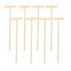 HEALLILY 8Pcs Mini Zen Sand Rakes Bamboo Rakes Tool Miniature Meditation Zen Garden Tool Feng Shui Tabletop Rock Ornament Garden Desktop Sandbox Kits 14cm x3. 5cm view 1