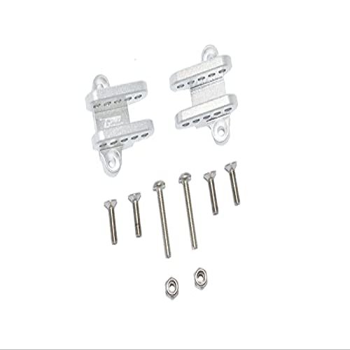 GPM for LOSI 1/8 LMT 4WD Solid AXLE LOS04022 Aluminum Front/Rear Lower Shock Mount -10PC Set (Silver)