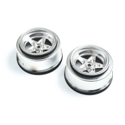 Losi Rear Wheel Satin Chrome 2 22S Drag LOS43048 RC Tire