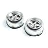 Losi Rear Wheel Satin Chrome 2 22S Drag LOS43048 RC Tire view 1