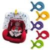 2pc/lot Colorful Car Seat Accessories Plastic Pushchair Toy Clip Baby Pram Stroller Peg to Hook Cover Blanket Mosquito Net Clips view 4
