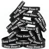 20 Easy Does It Wristbands - Inspirational Silicone (1) Bracelets view 1