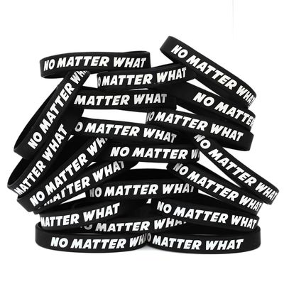 SayitBands 20 No Matter What Wristbands - Inspirational Silicone (1) Bracelets