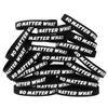 SayitBands 20 No Matter What Wristbands - Inspirational Silicone (1) Bracelets view 1