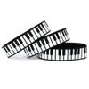 Three (3) Piano Bracelets - Music Bands - Silicone Wristbands view 1