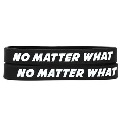 SayitBands 2 No Matter What Wristbands - Inspirational Silicone (1) Bracelets