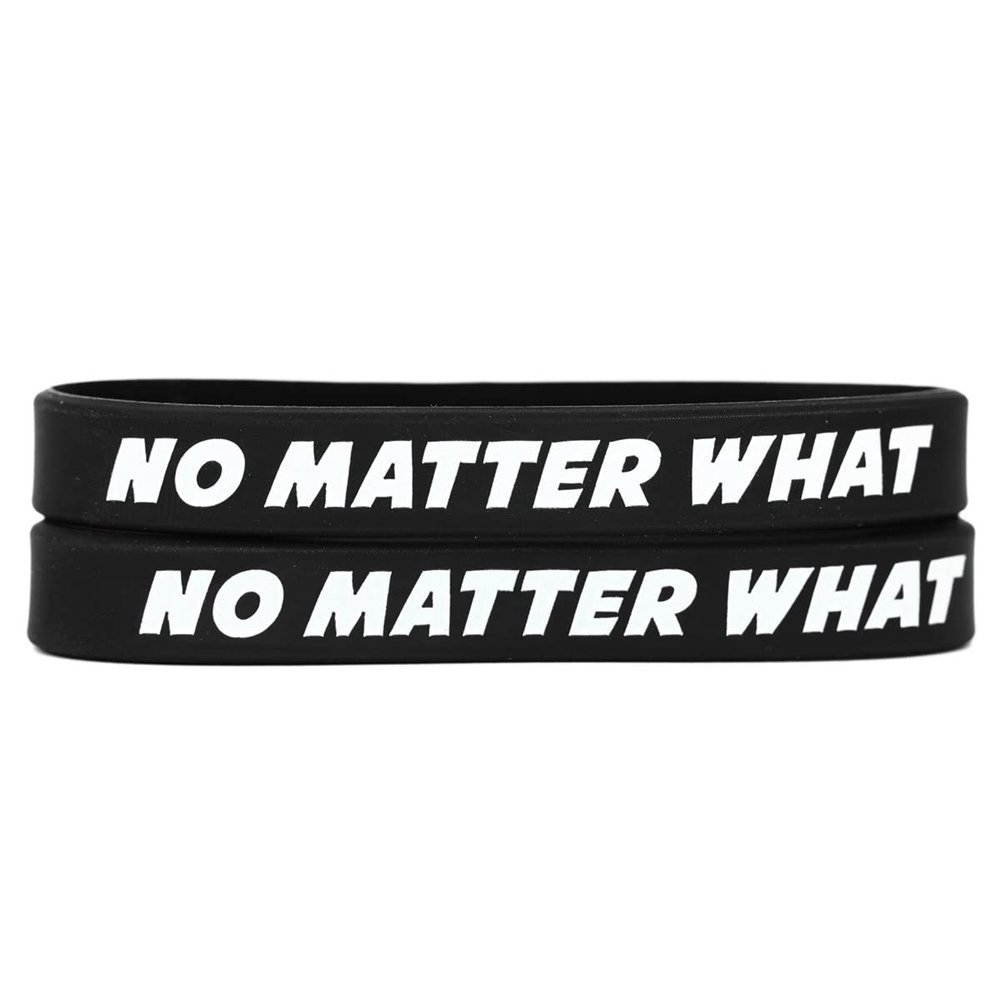 SayitBands 2 No Matter What Wristbands - Inspirational Silicone (1) Bracelets