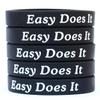 5 Easy Does It Wristbands - Inspirational Silicone (1) Bracelets view 1