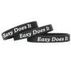 Three (3) Easy Does It Bracelets - Inspirational Wristbands view 1
