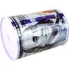 $100 Dollar Bill Piggy Bank 5 7/8" Tall Coin Saving Money Currency Benjamin Franklin Tin Can Banknote Jar (1 Pack, 8 1/2" X 6") view 4