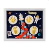 006 Baby Hand or Footprint Ornament and Picture Frame,Personalized Non-Toxic DIY Infants Clay Souvenir Ornament Kit for Boys and Girls, Astronaut Interstellar Baby Photo Frame view 1