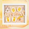 006 Baby Handprint Footprint Ornament Keepsake Kit, Baby Nursery Memory Art Kit, Xmas Gifts, Precious Moment for Newborn,Baby Boy/Girl, Personalized Baby Prints view 2