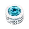 4Pack ShareGoo Metal 12mm Hex Hub Wheel Rim Tires Brake Disc Compatible with Traxxas Tamiya HSP HPI Redcat Racing 1/10 RC On-Road Car (Sky Blue) view 3