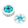 4Pack ShareGoo Metal 12mm Hex Hub Wheel Rim Tires Brake Disc Compatible with Traxxas Tamiya HSP HPI Redcat Racing 1/10 RC On-Road Car (Sky Blue) view 4