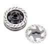 4Pack ShareGoo Metal 12mm Hex Hub Wheel Rim Tires Brake Disc Compatible with Traxxas Tamiya HSP HPI Redcat Racing 1/10 RC On-Road Car (Titanium) view 3