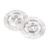 4Pack ShareGoo Metal 12mm Hex Hub Wheel Rim Tires Brake Disc Compatible with Traxxas Tamiya HSP HPI Redcat Racing 1/10 RC On-Road Car (Silver) view 2