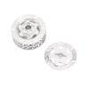 4Pack ShareGoo Metal 12mm Hex Hub Wheel Rim Tires Brake Disc Compatible with Traxxas Tamiya HSP HPI Redcat Racing 1/10 RC On-Road Car (Silver) view 3