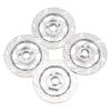 4Pack ShareGoo Metal 12mm Hex Hub Wheel Rim Tires Brake Disc Compatible with Traxxas Tamiya HSP HPI Redcat Racing 1/10 RC On-Road Car (Silver) view 4