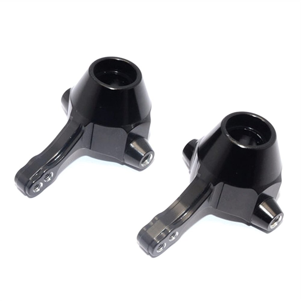 DAPENGNIAO Metal Front Steering Cup Hub Upright Knuckle Arm Suitable for Tamiya TT02B/DF02 1/10 RC Car Parts Accessories Accessories (Color : Black)