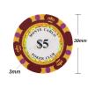 Clay Poker Chips 14 Gram Monte Carlo-Pack of 50 Chips ($100 Black) view 4
