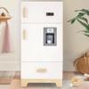 labebe - Kitchen Wooden Fridge | Fridge Freezer for Toddlers, Kids' Kitchen Playset Toy, Baby Cabinet Refrigerator Pretend Play Furniture White for Children Boy & Girl(15.8" 13.827) view 1