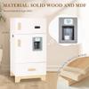 labebe - Kitchen Wooden Fridge | Fridge Freezer for Toddlers, Kids' Kitchen Playset Toy, Baby Cabinet Refrigerator Pretend Play Furniture White for Children Boy & Girl(15.8" 13.827) view 2
