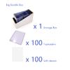 200ct TopLoaders and Card Sleeves,Card Protectors Hard Plastic, 3" x 4" Regular Fit for Trading Card,Baseball Card, Sports Cards (100pc Toploader+ 100pc Penny Sleeves) view 2