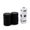 Bilywey Left Right Center Dice Game Set with 3 Dices + 36 Black Chips (Black) view 2