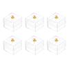10pcs Mini Candy Dessert Clear Box Dollhouse Candy Display Box 1:12 Scale Dollhouse Food Treat Display Holder Miniature Art Craft - 1in view 1