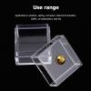 10pcs Mini Candy Dessert Clear Box Dollhouse Candy Display Box 1:12 Scale Dollhouse Food Treat Display Holder Miniature Art Craft - 1in view 3