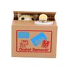 1pc Money Box Bank Cat Steal Money Coin Bank Saving Bank Gift for Kids Children Good Habits Random Color view 2