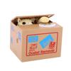 1pc Money Box Bank Cat Steal Money Coin Bank Saving Bank Gift for Kids Children Good Habits Random Color view 3