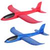 GSM Brands Foam Airplane Toys 2 Pack, 17.71 Inch Throwing Glider with Flight Upgrade 2 Tail Position Option (1 Red, 1 Blue) view 1