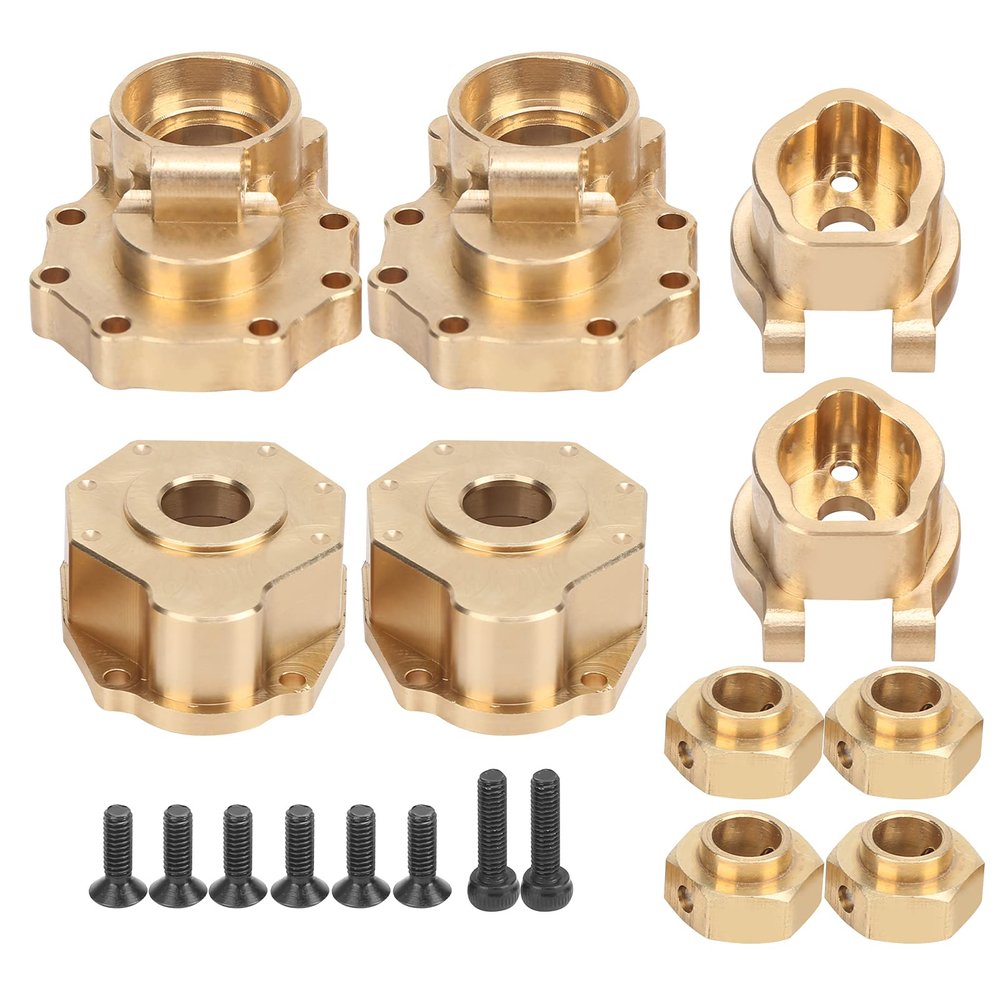 SUNGOOYUE Brass Rear Portal Drive Housing, RC Drive Axle Mount Set Intend for 1/10 RC Crawler