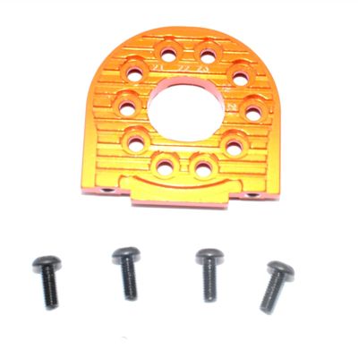 DAPENGNIAO Aluminum Alloy 16T-25T Motor Mount Plate Radiator Suitable for Tamiya TT02 TT02B TT02T 1/10 RC Car Parts Accessories Accessories (Color : Orange)