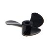 2Pair Three Blade Propeller for Ship Model Rc Boat Propeller, Black Plastic Forward Propeller and Reverse Propeller, 44mm Diameter 11mm Height 8.4 Pitch 4mm Hole Dia,Aicosineg view 1